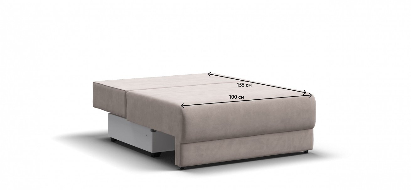 Ричмонд Модуль спальное место велюр Монолит латте