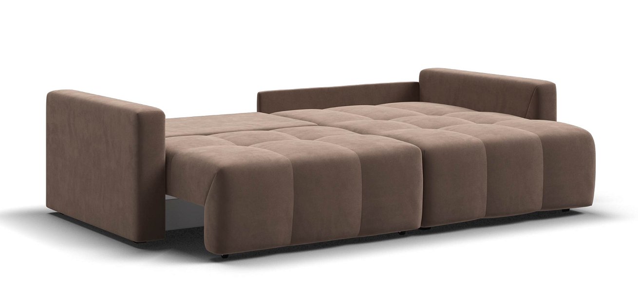 Угловой диван Босс Тренд велюр Монолит мокко