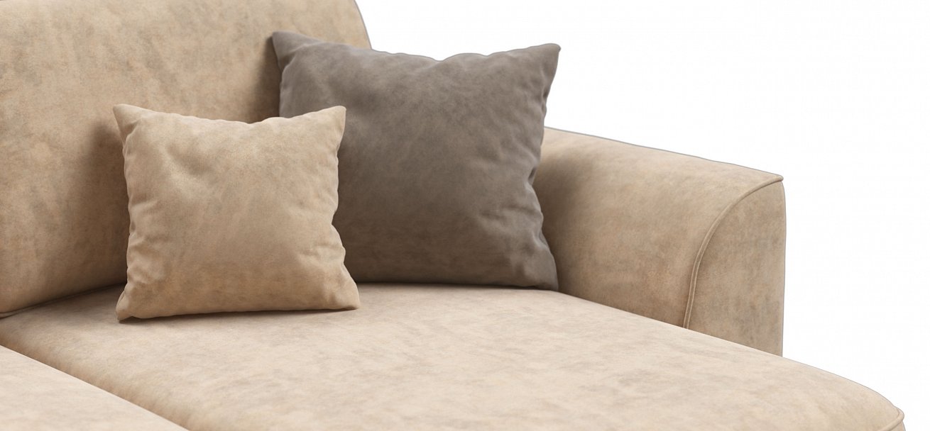 П-образный диван Кинг Модуль велюр Роял шампань