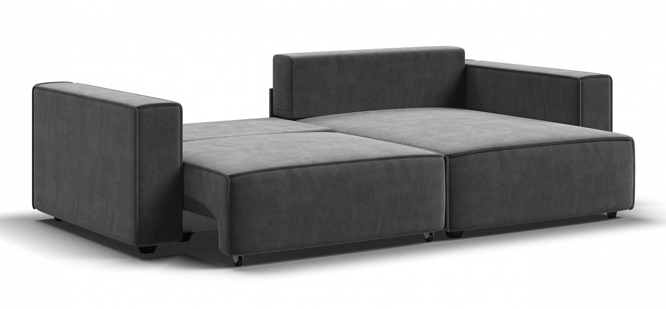 Угловой диван Босс Софт Модуль велюр Монолит серый