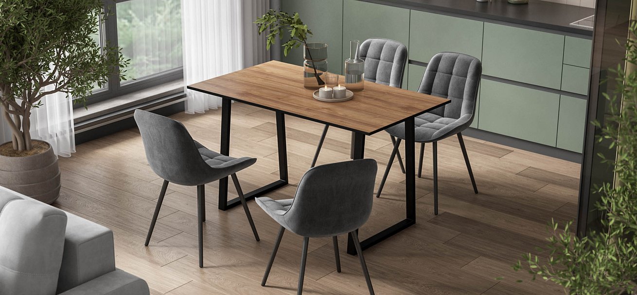 Стол Лофт-125 Крафт табачный