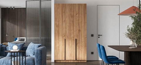 Босс Стандарт 120*220 шкаф распашной 3Д 01 Орех Селект 2