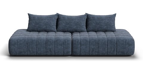 Диван Босс Твин прямой Велюр Роял синий 1