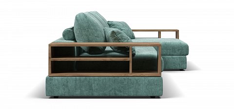 Угловой диван-кровать Босс Модуль ХЛ Шенилл Глосс минт 3