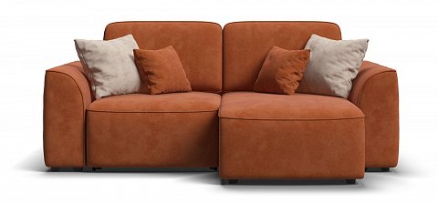 Угловой диван Кинг Модуль велюр Алькантара оранж 2