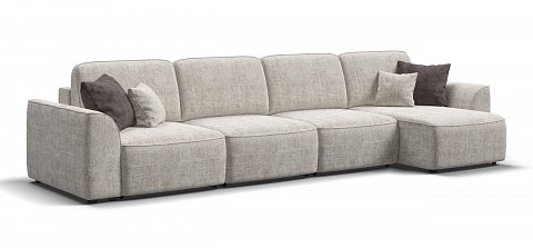 Угловой диван Кинг Модуль Макс Шенилл Смарт кварц 1