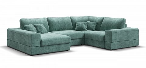 П-образный диван-кровать Босс Модуль Шенилл Глосс минт