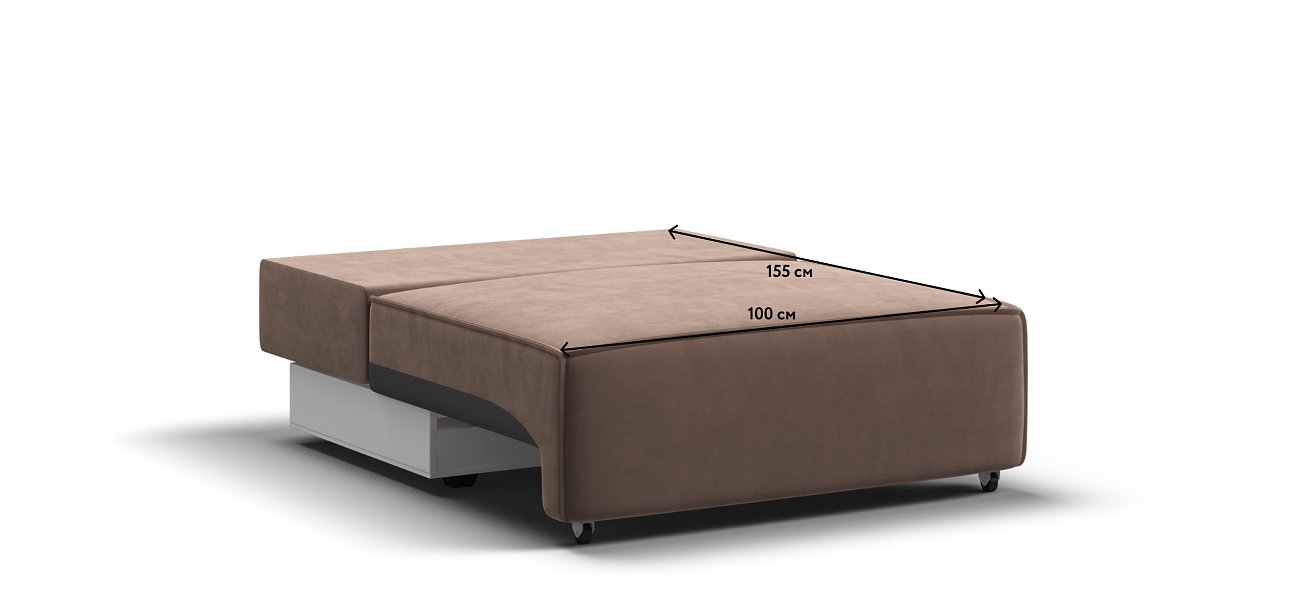 Босс Софт Модуль спальное место велюр Монолит мокко