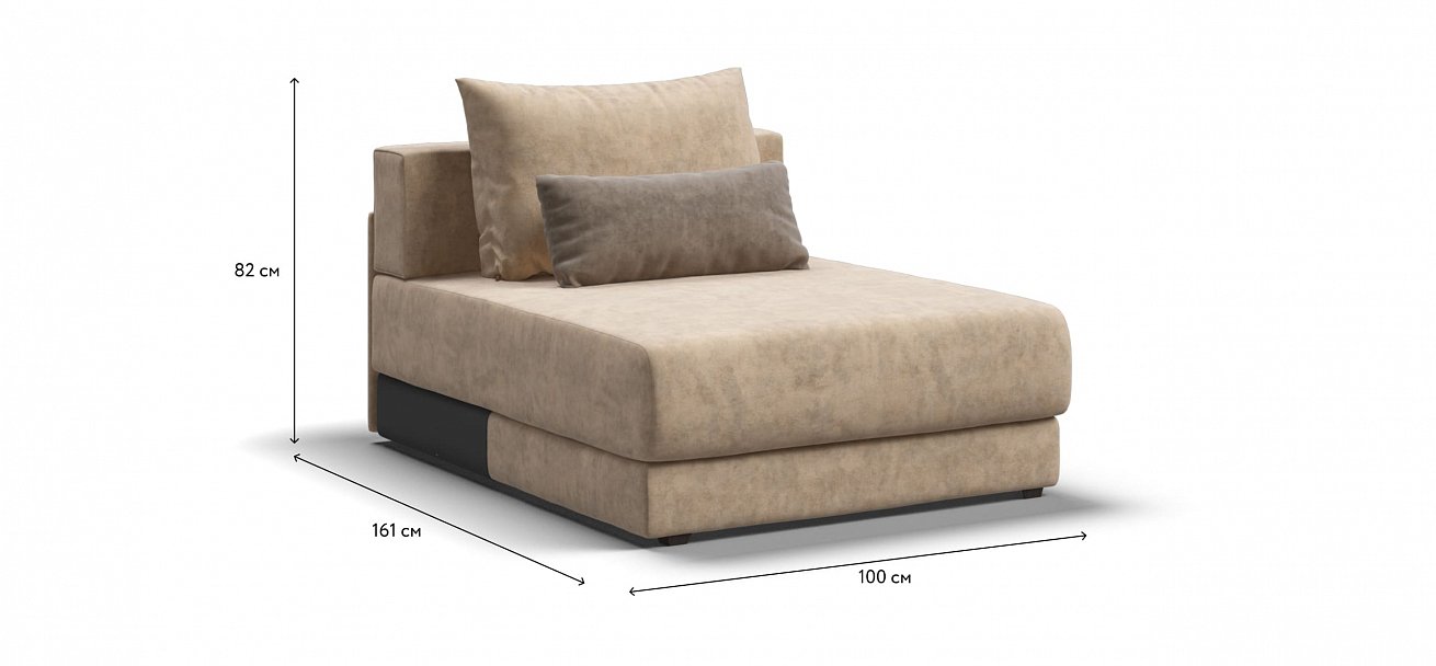 Ричмонд Модуль оттоманка велюр Роял шампань