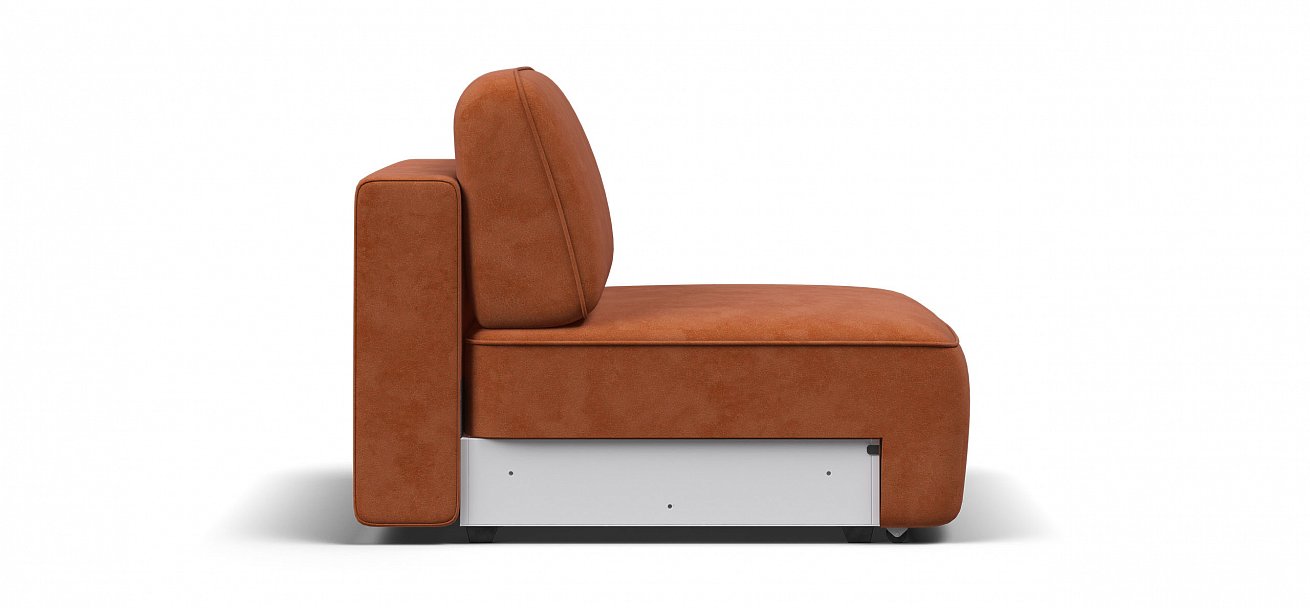 Кресло Кинг Модуль велюр Алькантара оранж