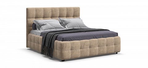 Босс Кровать+ПМ 160*200 велюр Роял шампань 1