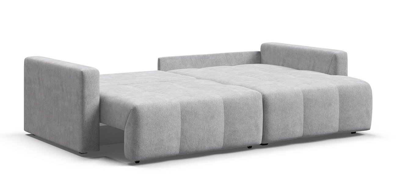 Угловой диван Босс Тренд Шенилл Клауд серый