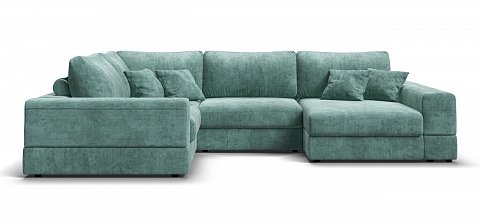 П-образный диван-кровать Босс Модуль Шенилл Глосс минт 2