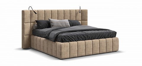Босс ХО Кровать 180*200 велюр Роял шампань