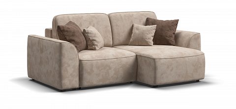 Угловой диван Кинг Модуль велюр Алькантара пепел 1