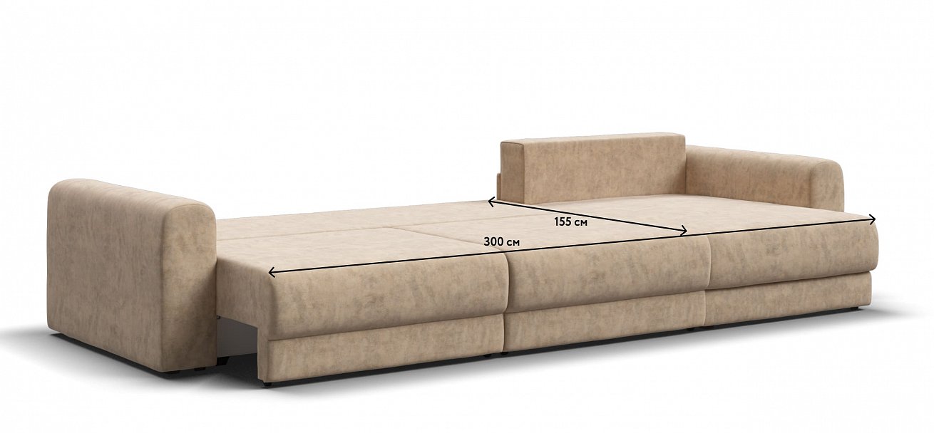 Модульный угловой диван Ричмонд Модуль Макс велюр Роял шампань