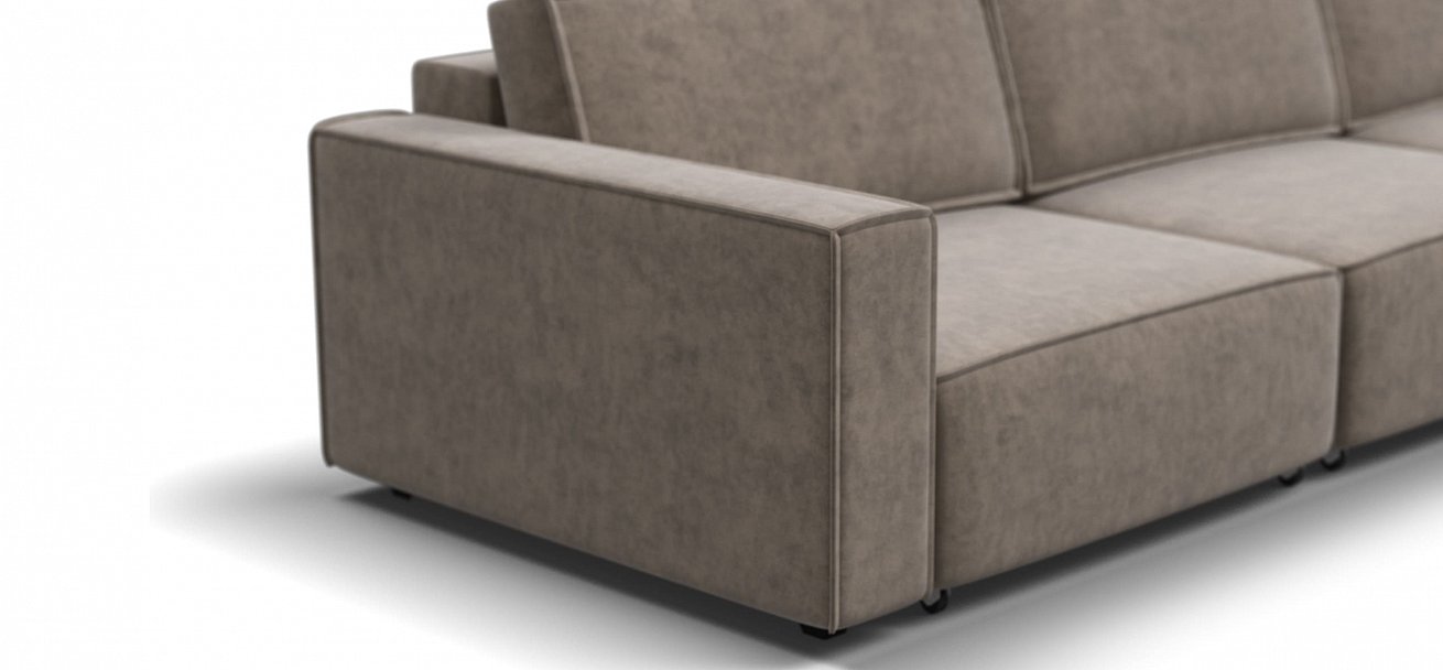 Угловой диван Босс Софт Модуль Макс велюр Роял тауп