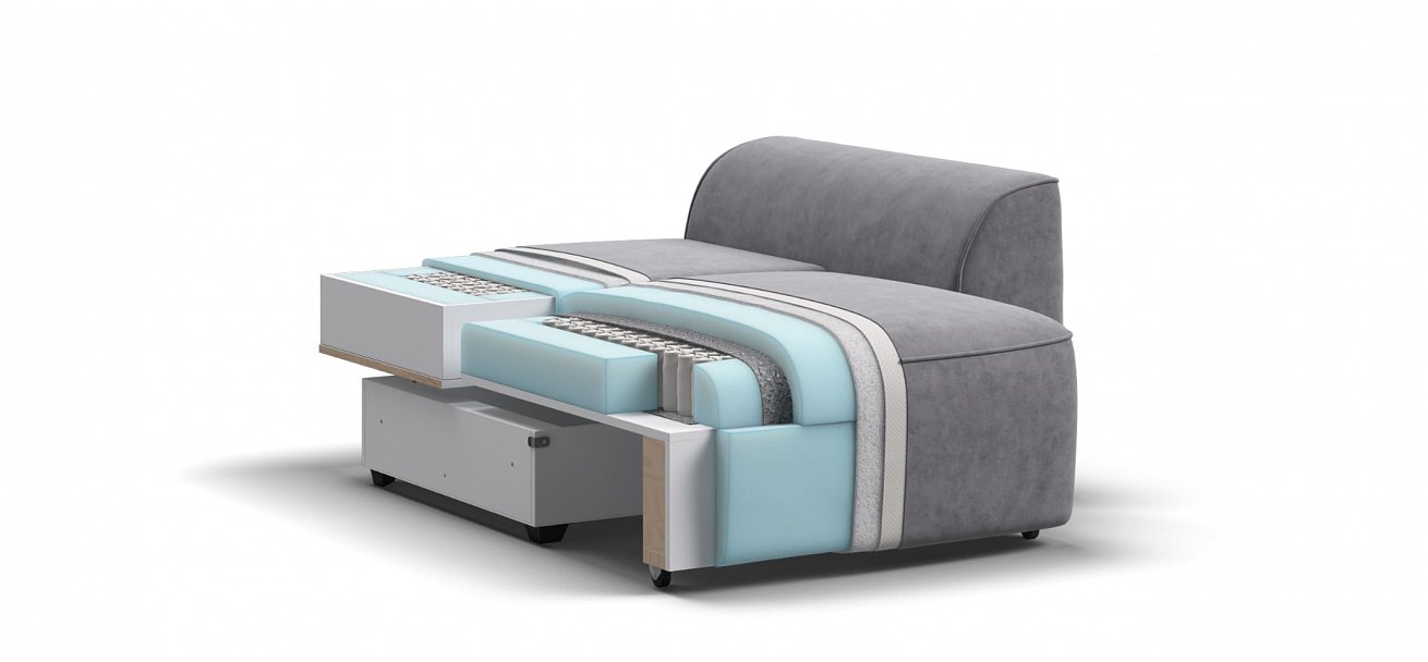 Кресло Кинг Модуль велюр Роял агат