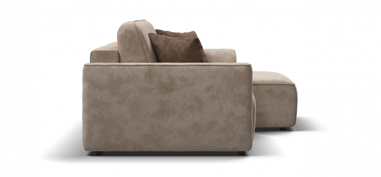 Угловой диван Кинг Модуль велюр Алькантара пепел