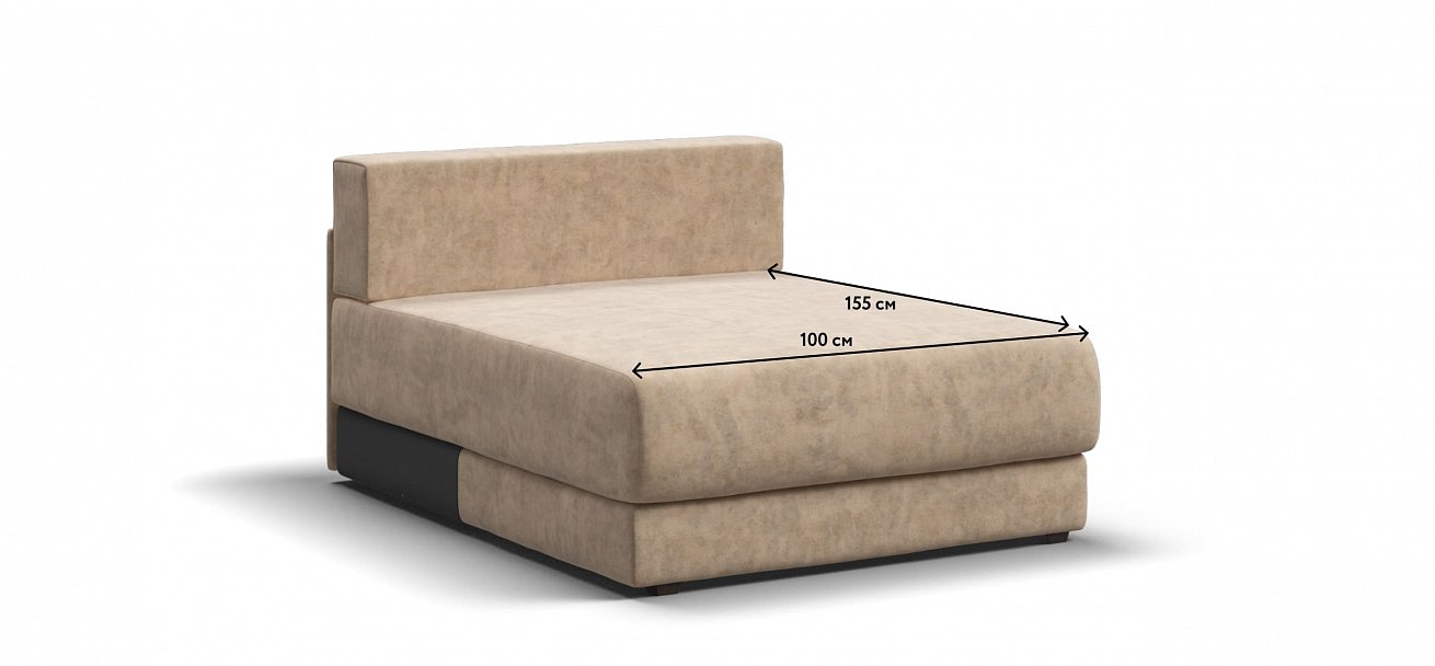 Ричмонд Модуль оттоманка велюр Роял шампань