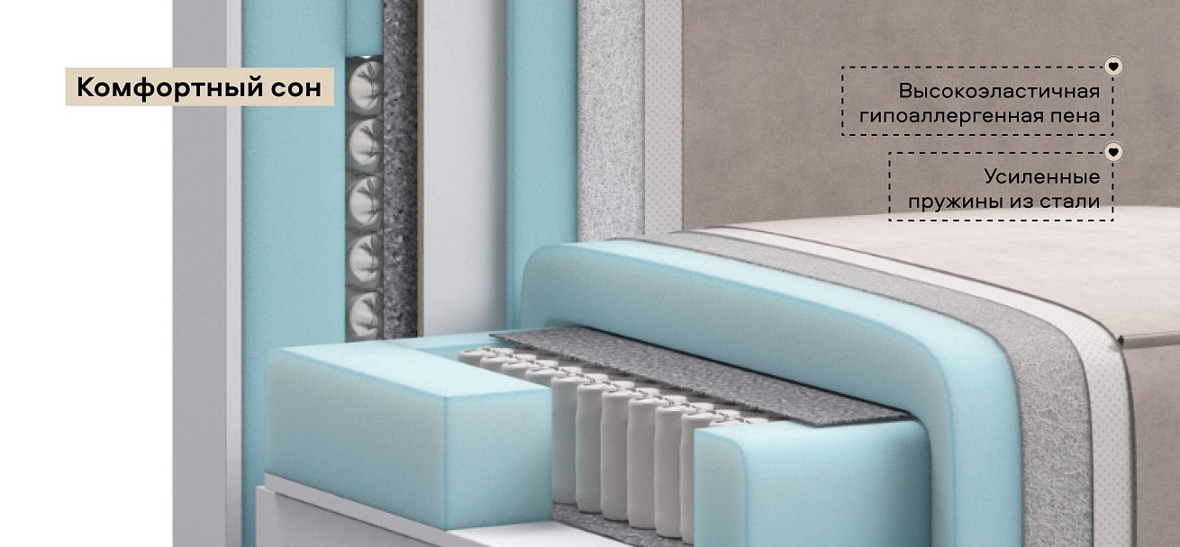 Диван Норд мини велюр Монолит латте