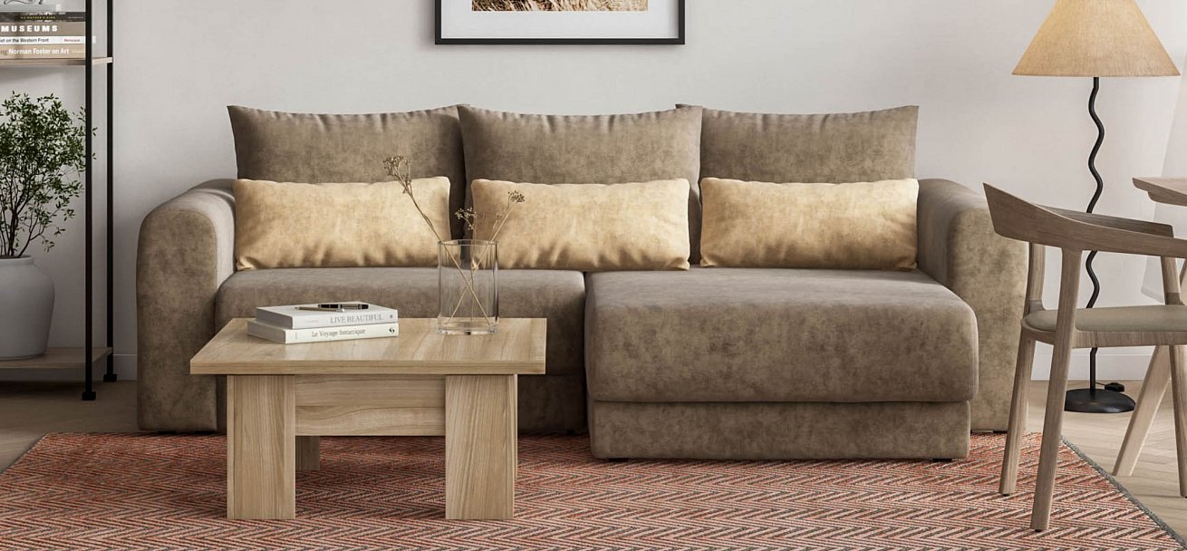 Модульный угловой диван Ричмонд Модуль велюр Роял тауп