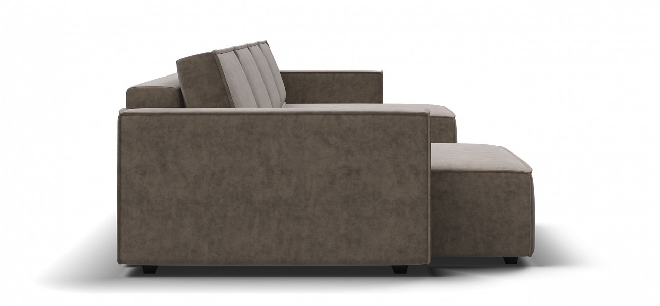 П-образный диван Босс Софт Модуль велюр Роял тауп