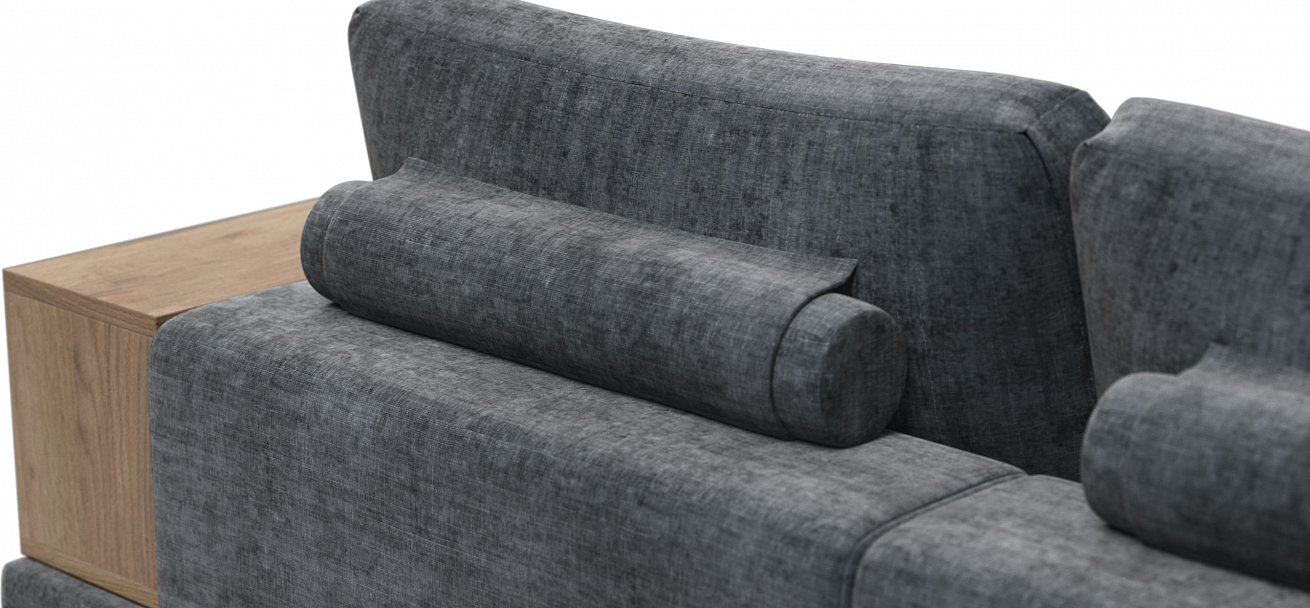 Диван-кровать Босс Модуль Макс Шенилл Глосс карбон