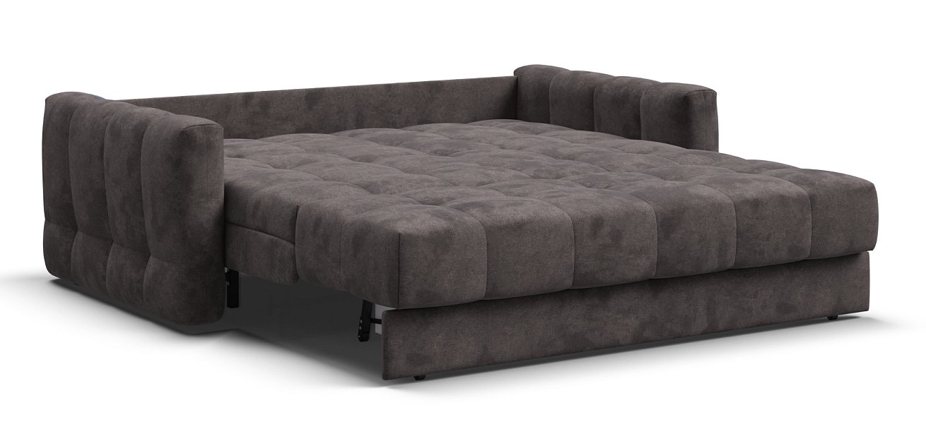 Диван Босс Слип 160 велюр Алькантара серый