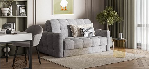 Диван Босс Слип 140 велюр Роял агат 2