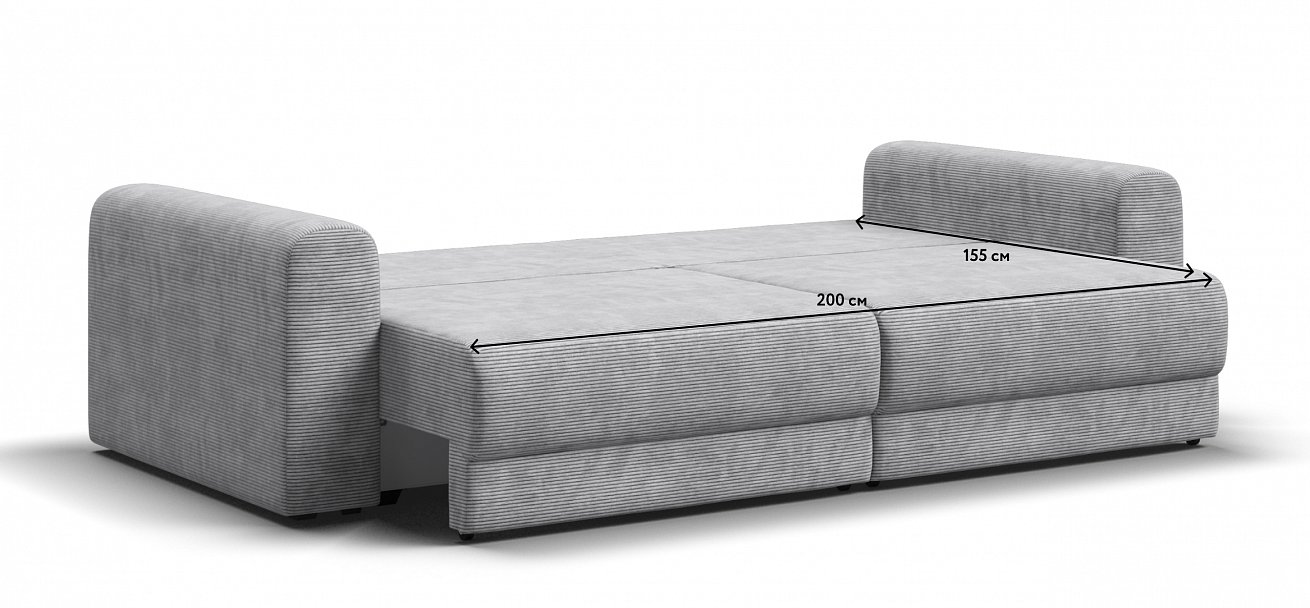 Модульный диван Ричмонд Модуль Вельвет Корд серый