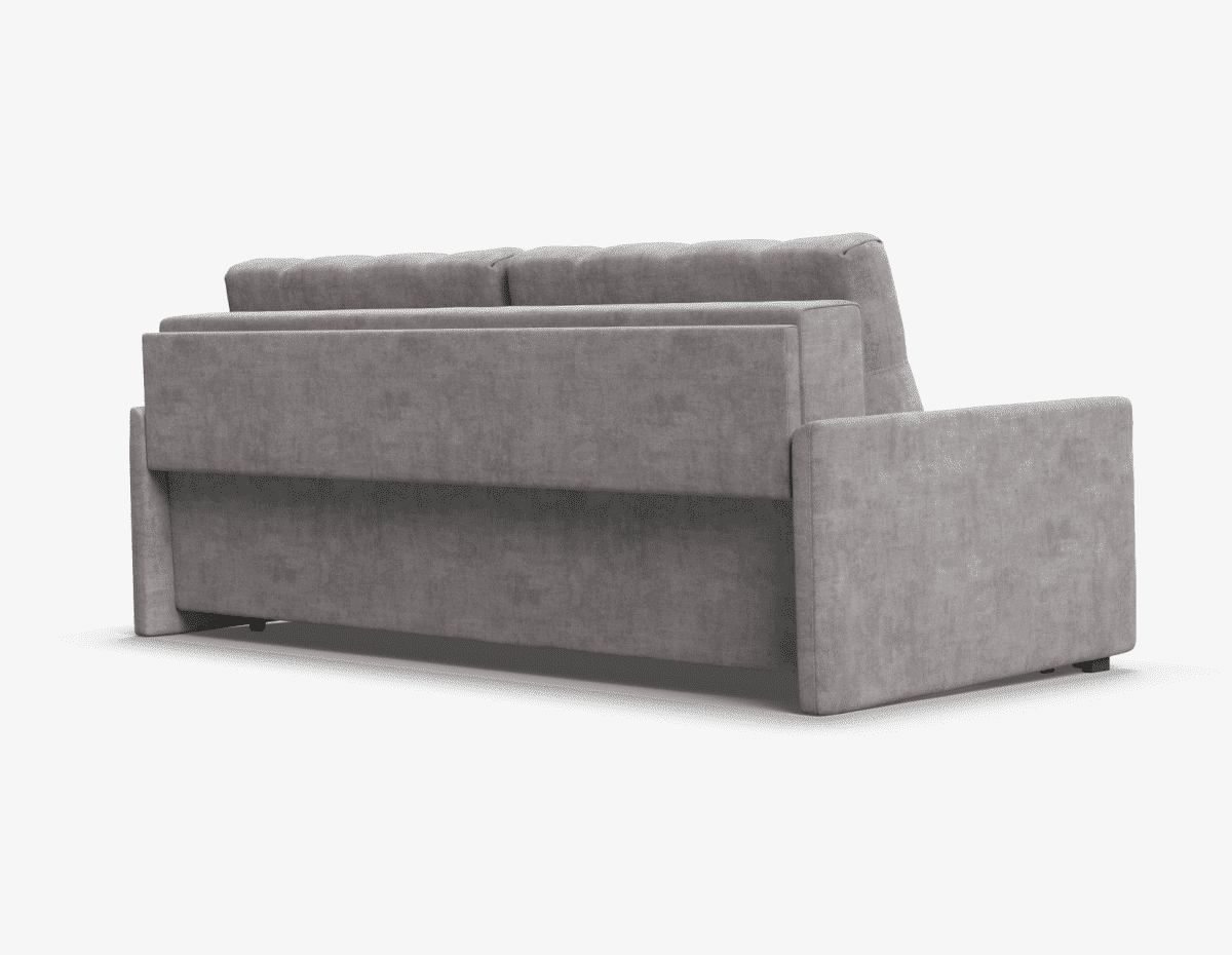 Дизайн 360° – диван прекрасен со всех сторон. Приспинная планка обеспечивает защиту стены от загрязнений и истирания.