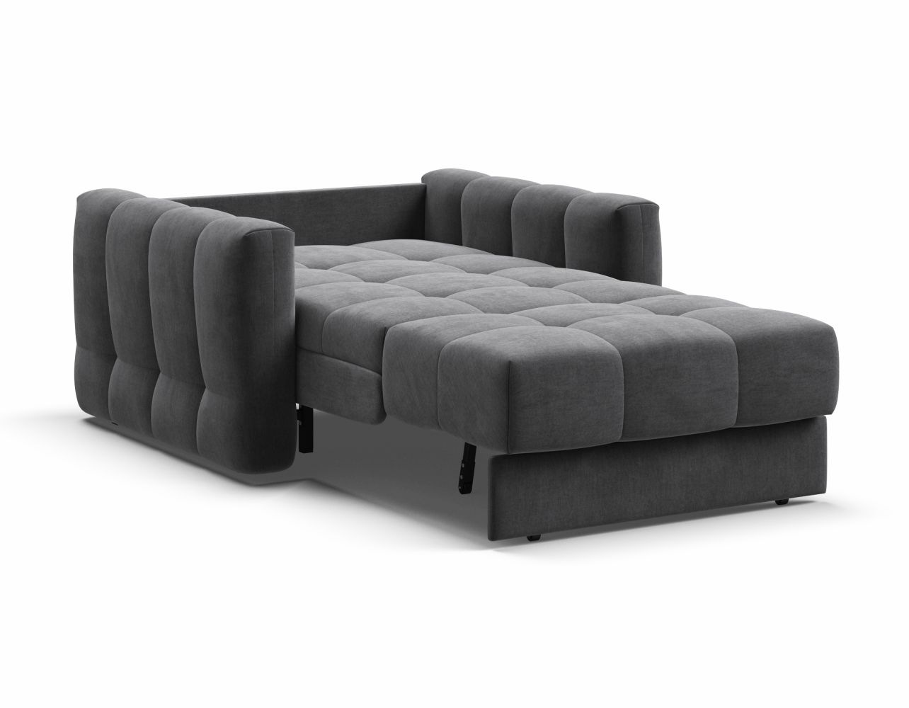 Полноценное спальное место для одного человека, без стыков и перепадов с березовыми ламелями в основании - как кровать.