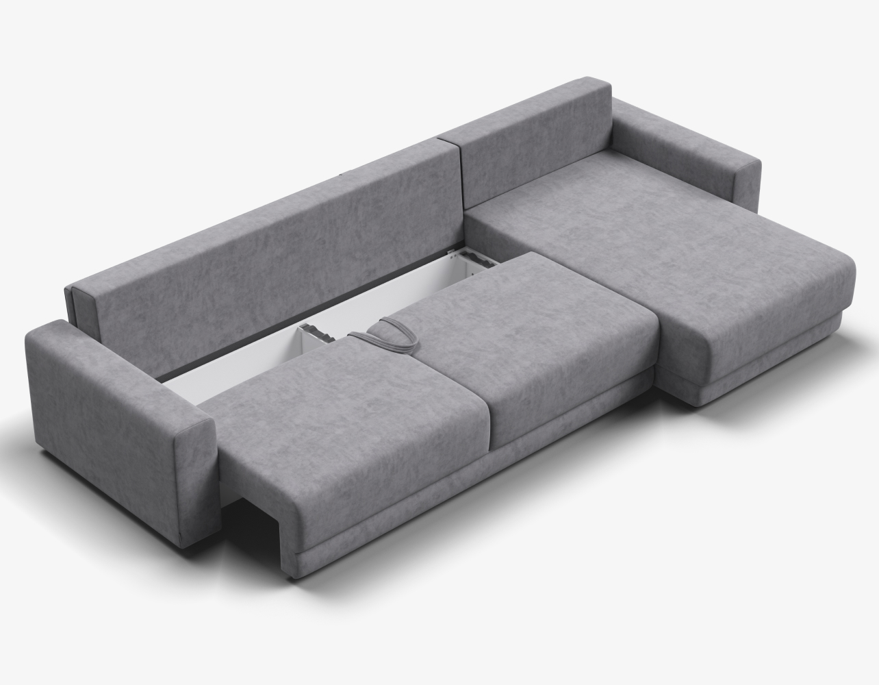 Бельевой короб на 240 л под посадочной частью - удобное и безопасное хранение постельного белья