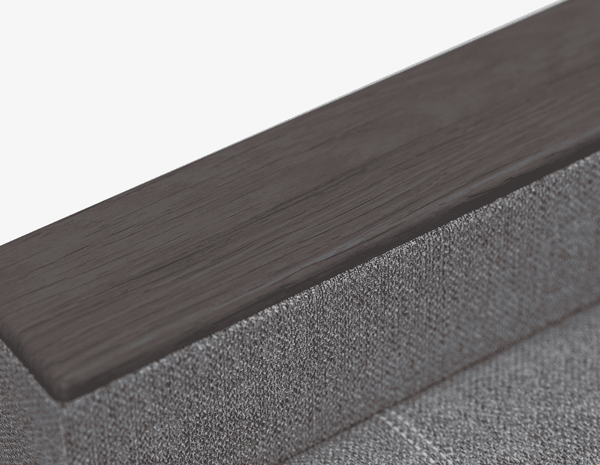 Удобные подлокотники с МДФ накладками: можно поставить чашку.